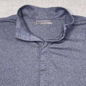 Matte Grey Mens Quarter Zip Pullover Sweatshirt Golf Outdoors Top Layer Size M‎